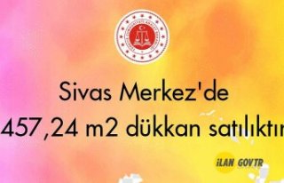 Sivas Merkez'de 457,24 m² dükkan icradan satılıktır