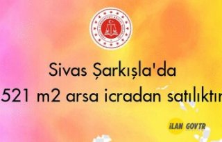 Sivas Şarkışla'da 521 m² arsa icradan satılıktır
