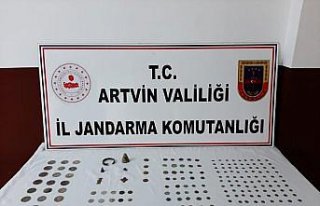 Artvin'de 175 sikke ele geçirildi