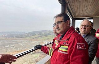 Bakan Dönmez, Filyos Doğal Gaz İşleme Tesisi'nde...