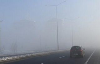 Bolu'da sis nedeniyle görüş mesafesi 35 metreye...