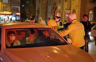Çorum'da yılbaşında alkollü araç kullanan 7...