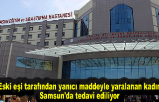 Eski eşi tarafından yanıcı maddeyle yaralanan...