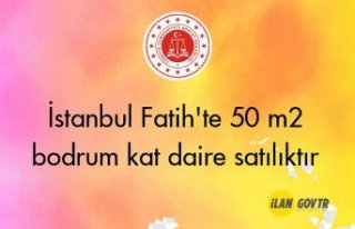 Fatih'te 50 m2 bodrum kat daire mahkemeden satılıktır