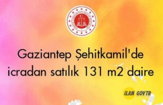 Gaziantep Şehitkamil'de icradan satılık 131...