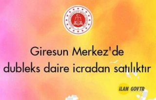 Giresun Merkez'de dubleks daire icradan satılıktır