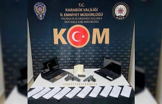 Karabük'te tefecilik operasyonunda bir şüpheli...