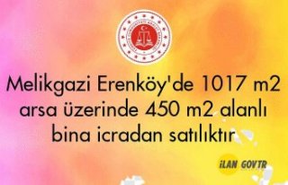 Melikgazi Erenköy'de 1017 m² arsa üzerinde...