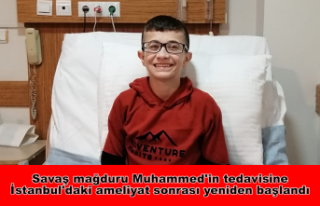 Savaş mağduru Muhammed'in tedavisine İstanbul'daki...