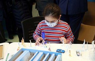 Tokat'ta özel öğrencilere özel materyalleri ulaştı