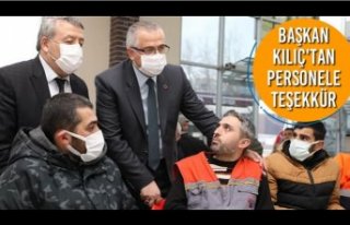 Başkan Kılıç'tan Personele Teşekkür