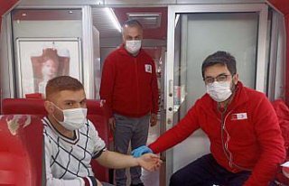Kavak'ta kan bağışı kampanyasında 37 ünite bağış...