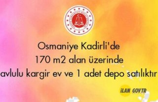 Osmaniye Kadirli'de 170 m² alan üzerinde avlulu...