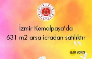 İzmir Kemalpaşa'da 631 m² arsa icradan satılıktır