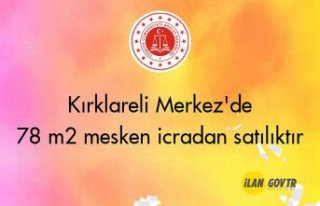 Kırklareli Merkez'de 78 m² mesken icradan satılıktır
