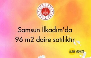 Samsun İlkadım'da 96 m² daire mahkemeden satılıktır