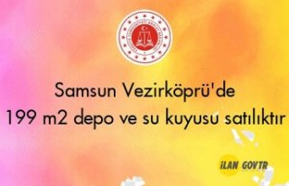 Samsun Vezirköprü'de 199 m² depo ve su kuyusu...