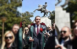 TBB Başkanı Erinç Sağkan Samsun Atatürk Anıtı...
