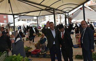 Boyabat Belediye Başkanı Çakıcı, esnafı ziyaret...