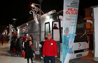 Havza'da Türk Kızılay 85 ünite kan bağışı...