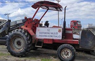 Kastamonu'da iş makinesini çaldığı iddia edilen...