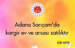Adana Sarıçam'da kargir ev ve arsası icradan...