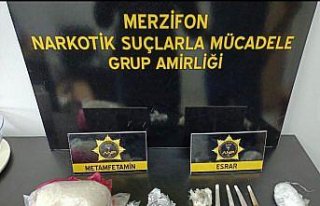 Amasya'da bulundukları araçta uyuşturucu ele geçirilen...