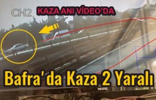 Bafra’da Kaza 2 Yaralı