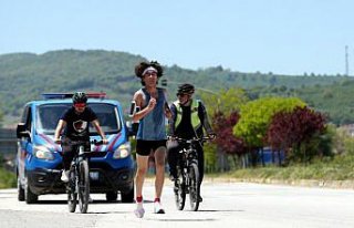 Bisikletlilerin Selanik'ten Samsun'a taşıdığı...