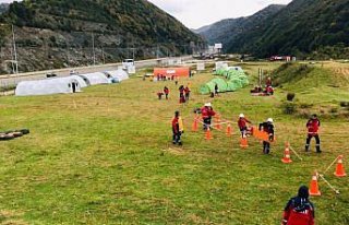 Düzce'de arama kurtarma tatbikatı yapıldı