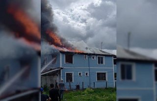 Düzce'de müstakil evde çıkan yangın söndürüldü