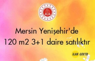 Mersin Yenişehir'de 120 m² 3+1 daire mahkemeden...