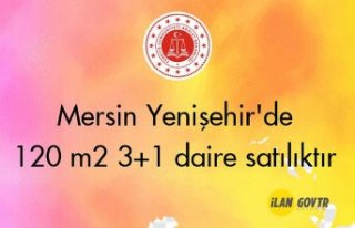 Mersin Yenişehir'de 120 m² 3+1 daire mahkemeden...