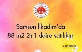 Samsun İlkadım'da 88 m² 2+1 daire icradan...