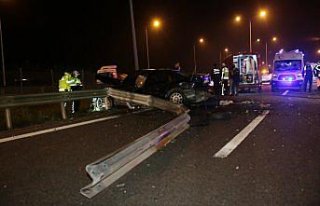 Anadolu Otoyolu'nun Bolu kesimindeki trafik kazasında...