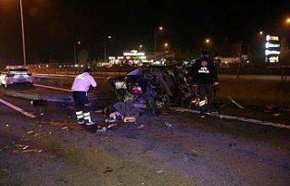 Anadolu Otoyolu'nun Bolu kesimindeki trafik kazasında...