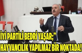 İYİ Partili Bedri Yaşar;” Hayvancılık yapılmaz...