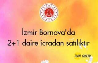 İzmir Bornova'da 2+1 daire icradan satılıktır