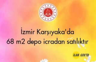İzmir Karşıyaka'da 68 m² depo icradan satılıktır