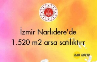 İzmir Narlıdere'de 1.520 m² arsa mahkemeden...