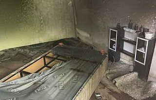 Karabük'te evde çıkan yangın hasara yol açtı
