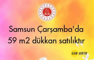 Samsun Çarşamba'da 59 m² dükkan icradan satılıktır