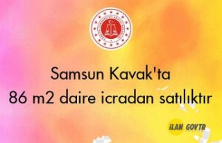 Samsun Kavak'ta 86 m² daire icradan satılıktır