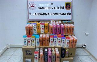 Samsun'da 874 sahte şampuan ve saç kremi ele geçirildi