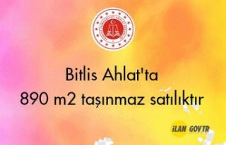 Bitlis Ahlat'ta 890 m² taşınmaz icradan satılıktır