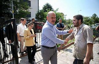 İçişleri Bakanı Soylu, Bartın'da incelemelerde...