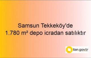 Samsun Tekkeköy'de 1.780 m² depo icradan satılıktır