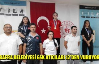 BAFRA BELEDİYESİ GSK ATICILARI 12’DEN VURUYOR