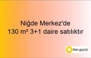 Niğde Merkez'de 130 m² 3+1 daire icradan satılıktır