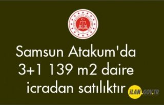 Samsun Atakum'da 3+1 139 m² daire icradan satılıktır